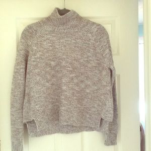 Madewell cropped turtleneck sweater